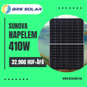 Sunova napelem panel 410W