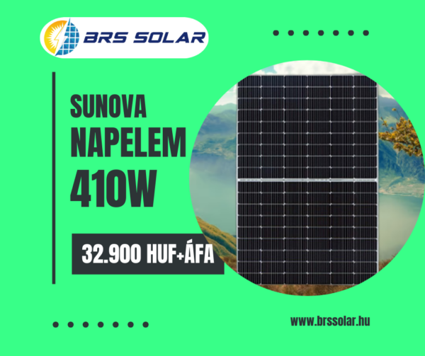 Sunova napelem panel 410W